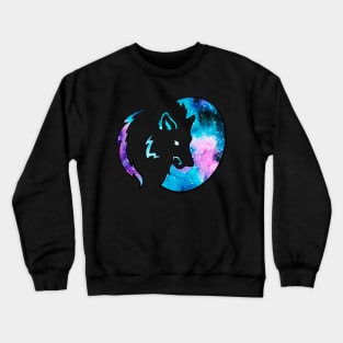 Fierce Galaxy Wolf Crewneck Sweatshirt